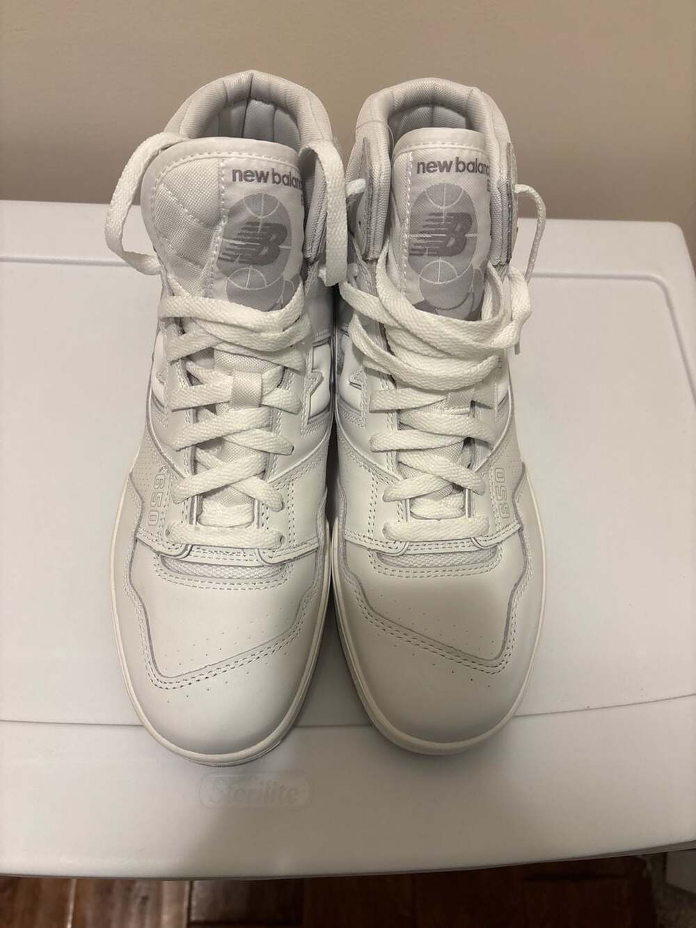 New Balance 650 White and Grey Triple White Sneakers BB650RWW